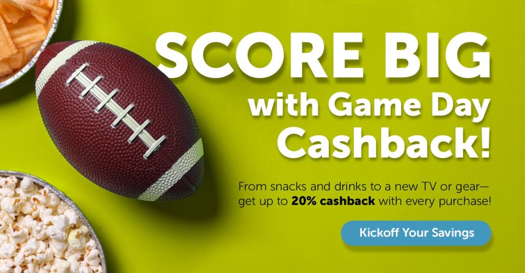 Cashback Super Bowl 2026 Scrolling Banner 1440x750
